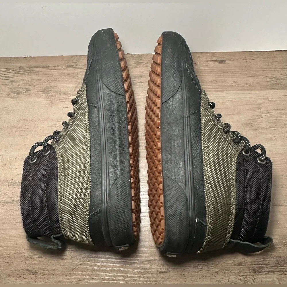 VANS SK8-HI DEL PATO DUCK BOOTS, M 5.5 W 7‎ Green/Black All Weather MTE 360.